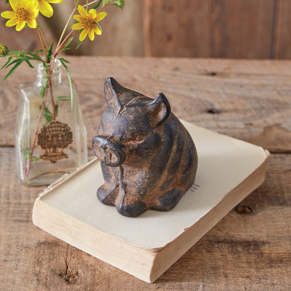 Rustic Mini Tabletop Pig - The Mirrored Past