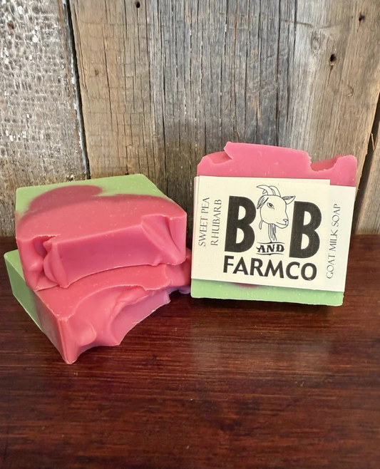 Goat Milk Bar Soap | Sweet Pea Rhubarb
