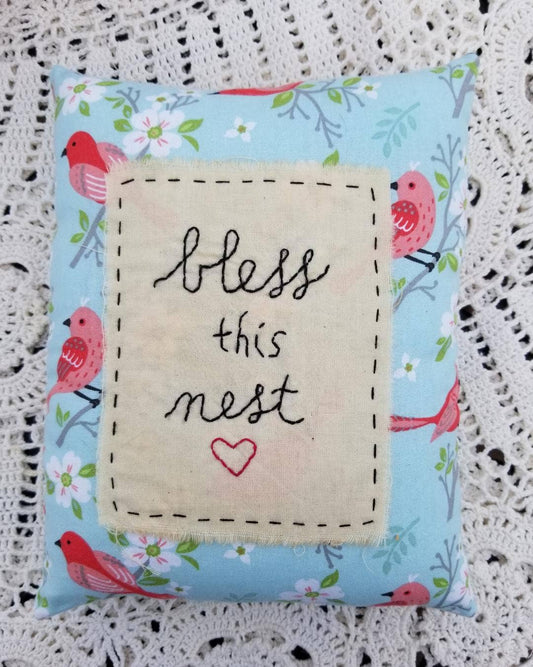 Bless this Nest Pillow - The Mirrored Past