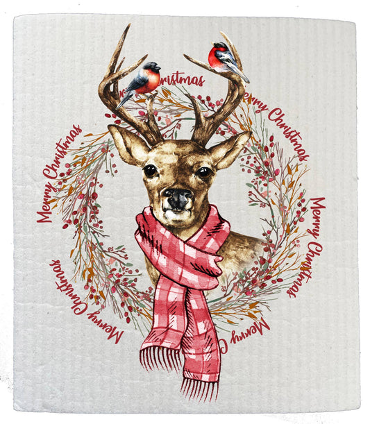 SWEDISH DISH CLOTHS | Christmas Reindeer