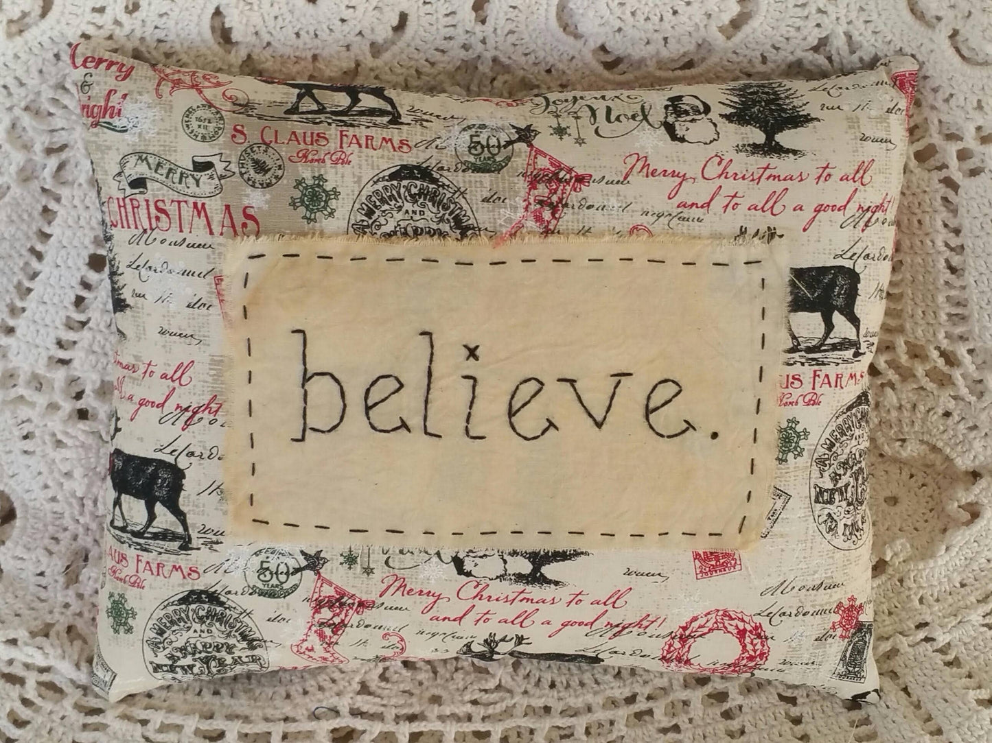 Believe Small Pillow
