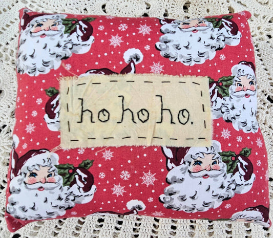 Ho Ho Ho Small Pillow - The Mirrored Past