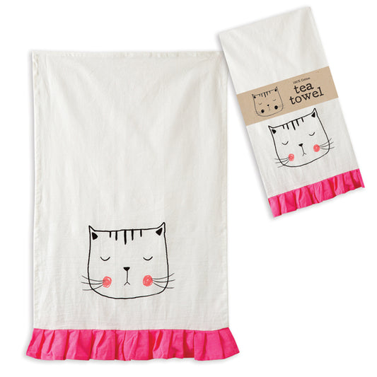 Kitty Tea Towel - The Mirrored Past