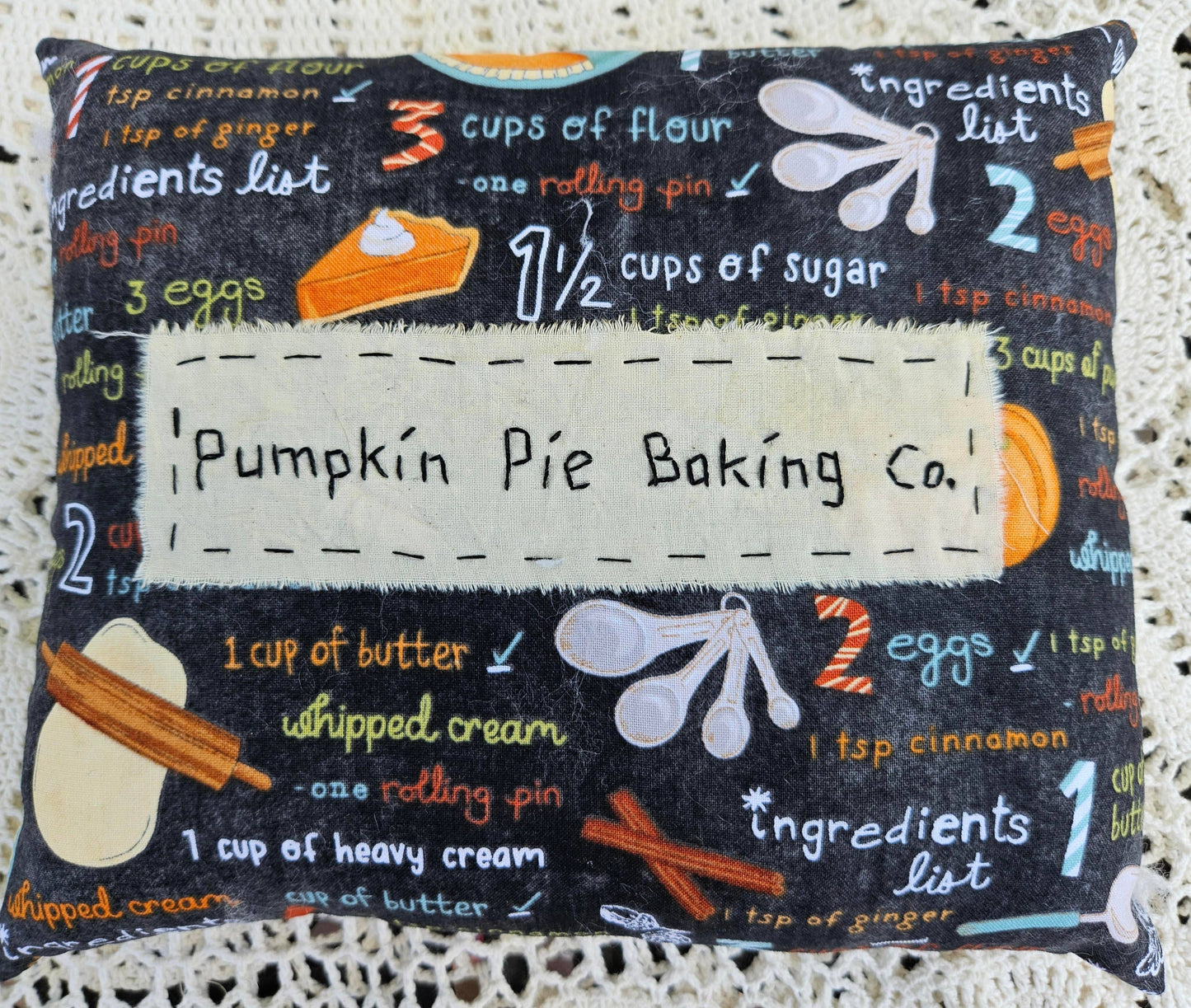 Pumpkin Pie Baking Co. Small Pillow