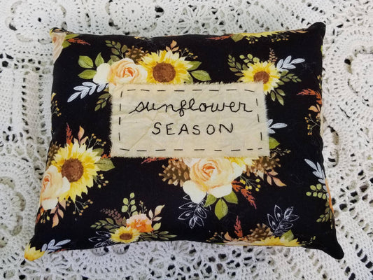 Sunflower Season Small Pillow - The Mirrored Past