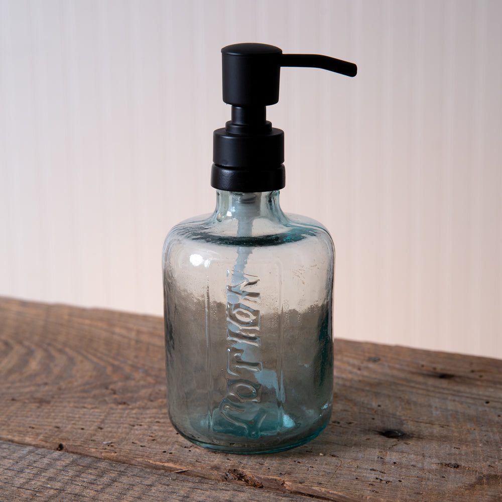 Glass Lotion Dispenser - The Mirrored Past