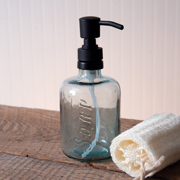Glass Soap Dispenser - The Mirrored Past